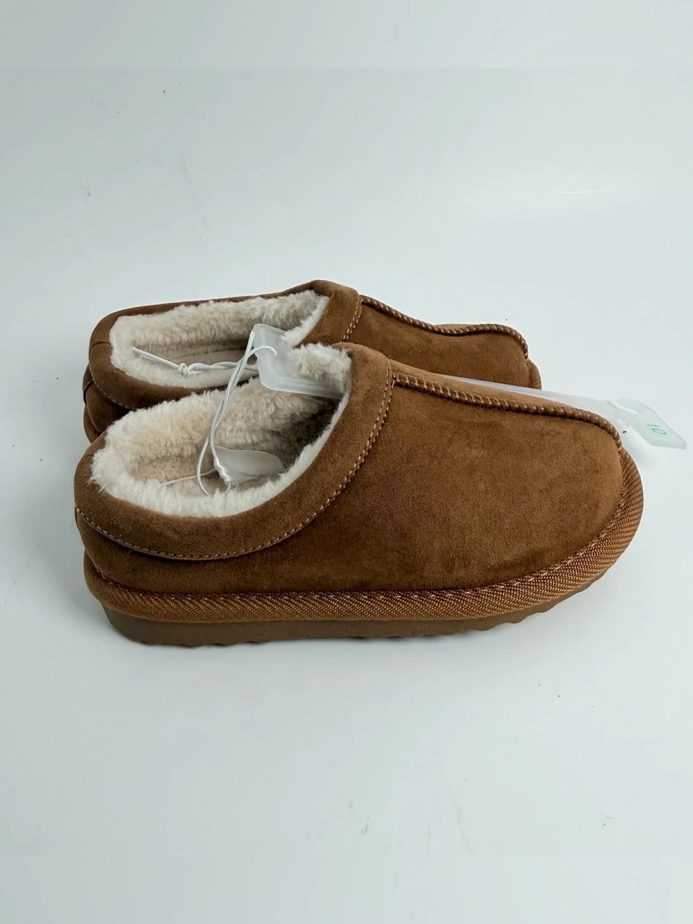 Target Kids Brown Faux-Shearling Slip-On Slippers